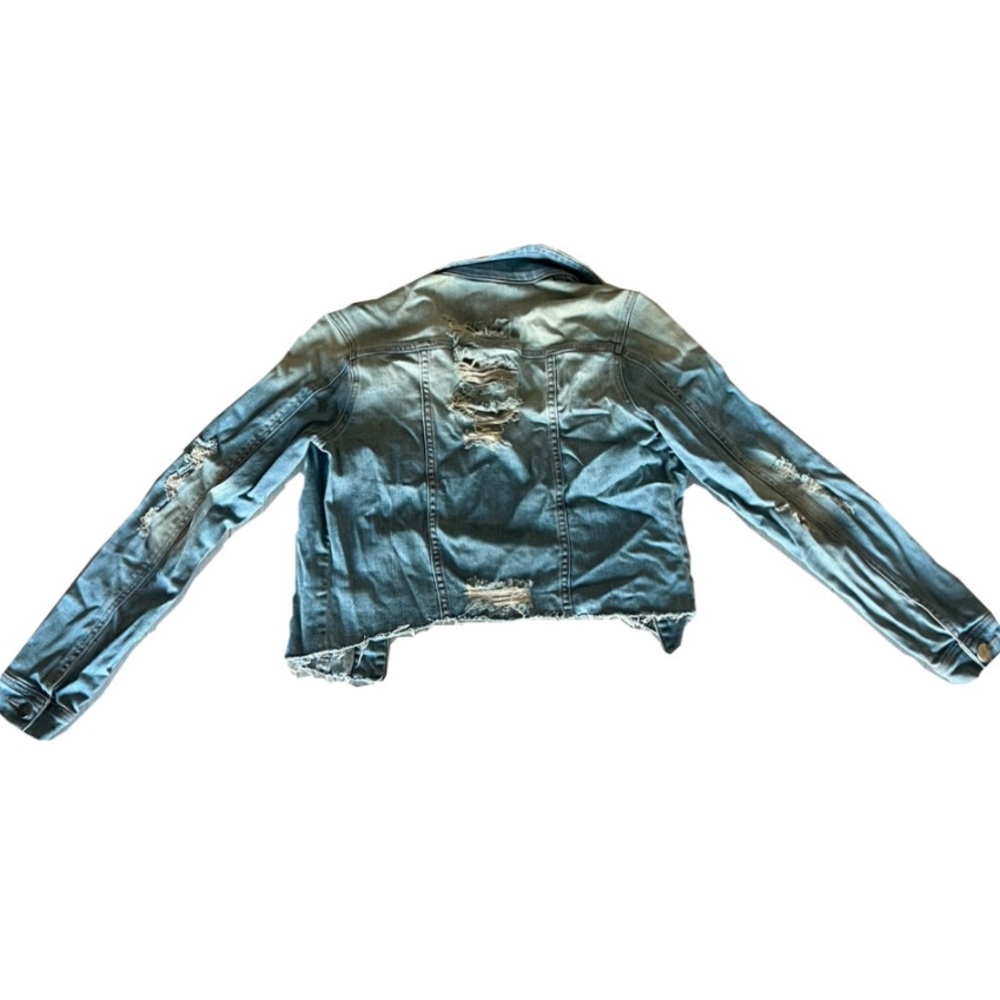 Distressed jean jacket - Picture 2 of 2
